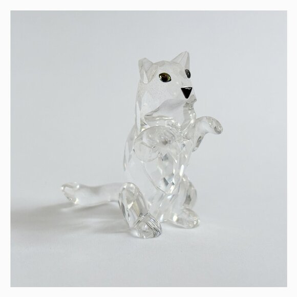 Swarovski - Vintage RETIRED Crystal Begging Kitten, "Pets Corner" (1991-1995) - Picture 1 of 9
